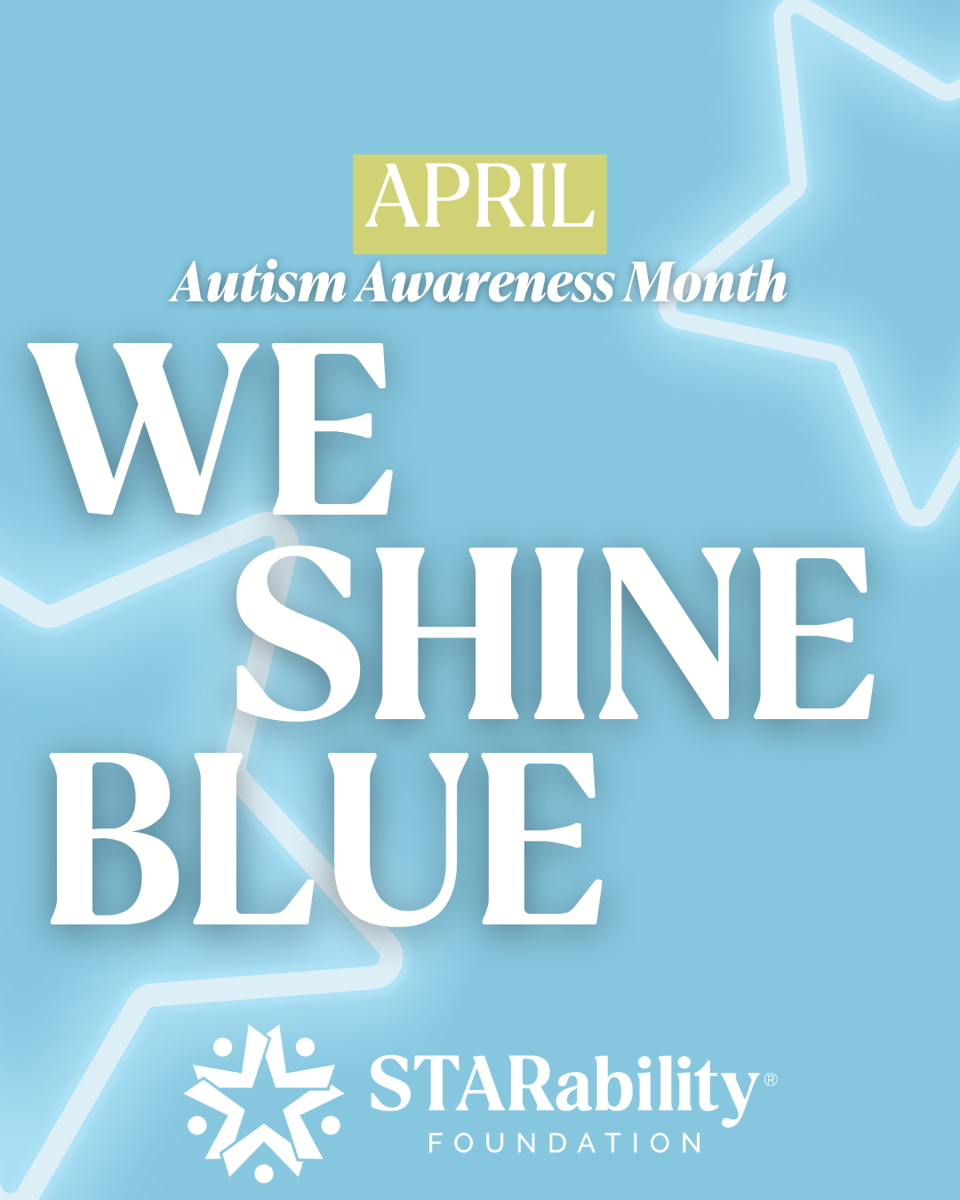 April, we shine blue