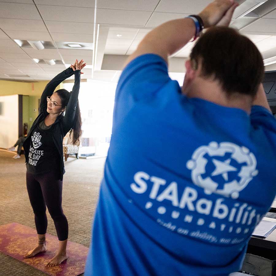 Recreational yoga at the STARability Foundation