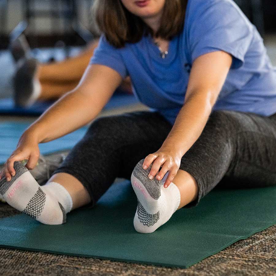 Stretching during yoga | STARability Foundation
